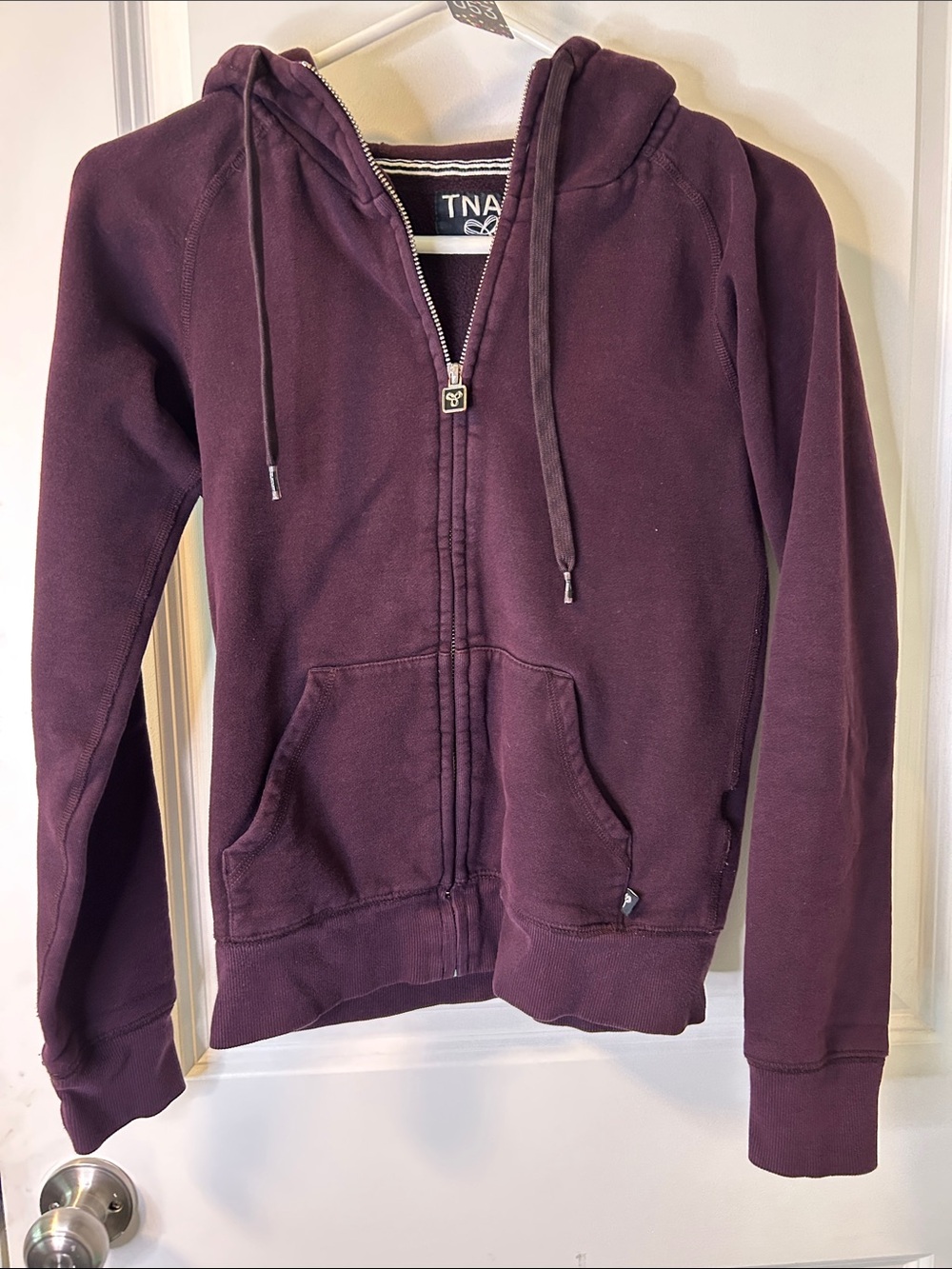 53. TNA Women's Plum Zip Hoodie